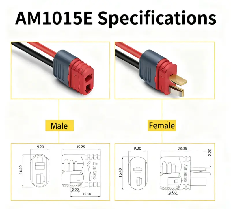 AM1015B T-shaped Silicone Cable Assembly Heat